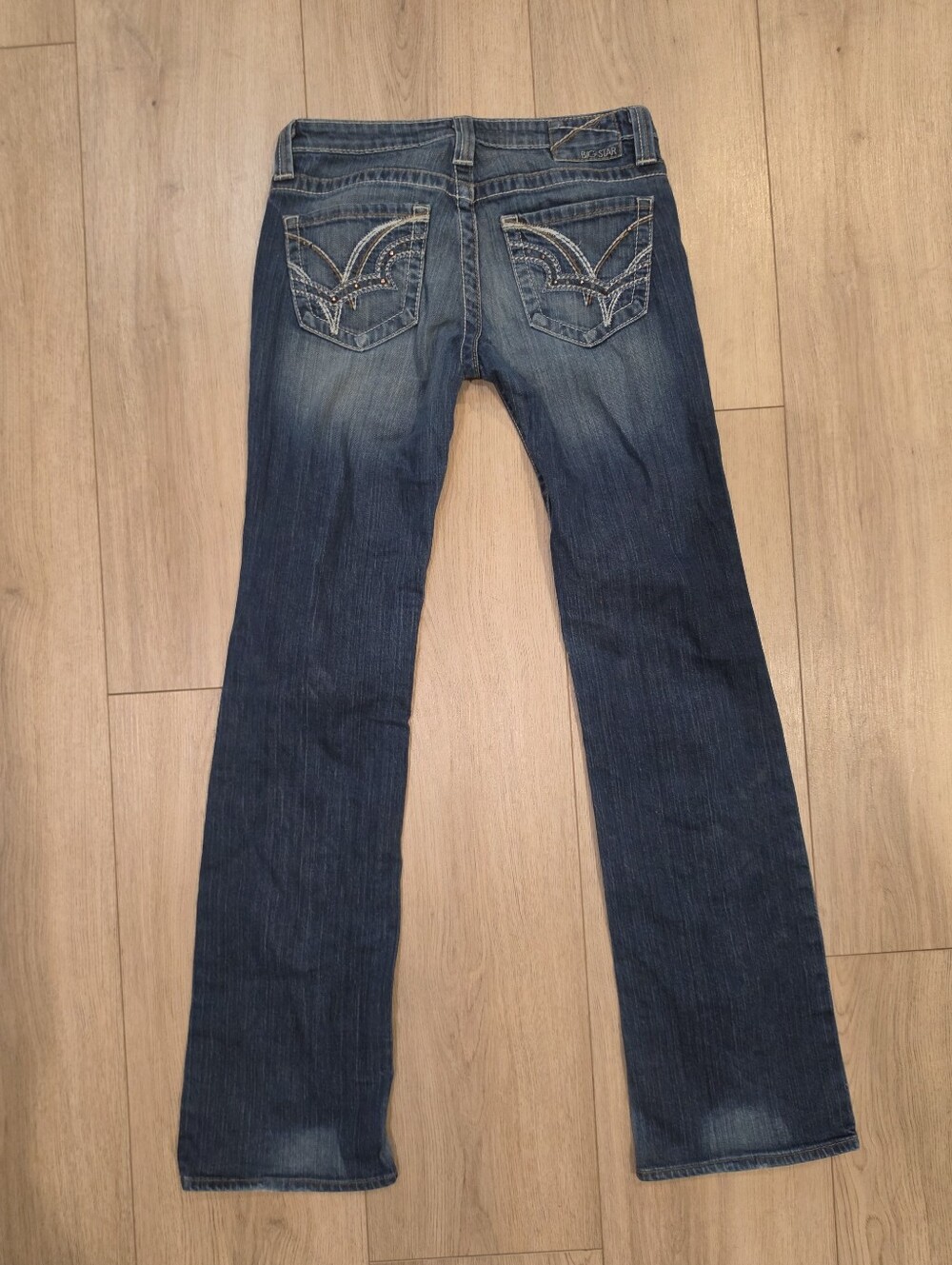 Big Star Sweet Boot Ultra Low Rise Jeans 28L - Picture 2 of 11